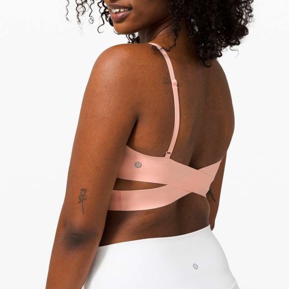 🩰 lululemon Happy Warrior Bra Ballet Slipper Pink - Size 8